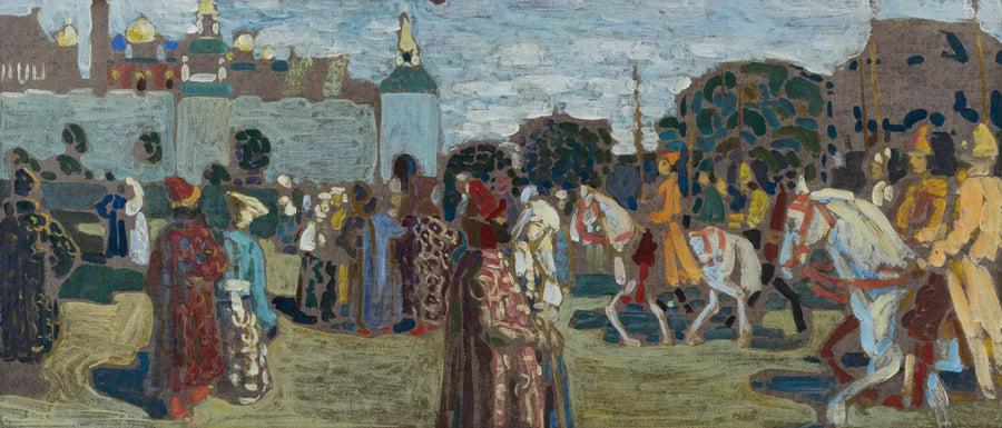 Domingo (viejo ruso) (esbozo) - Vassily Kandinsky