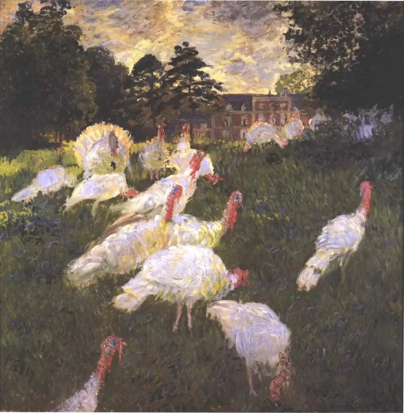 Los pavos W416 - Claude Monet