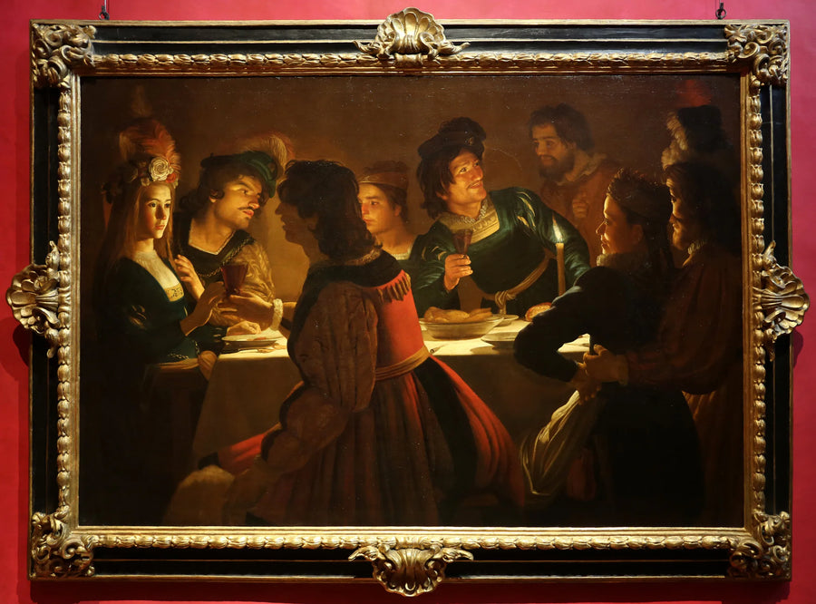 Cena con bodas - Gerrit van Honthorst