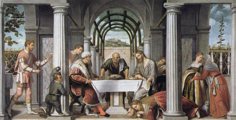 Cena en casa de Simón el Fariseo - Alessandro Bonvicino