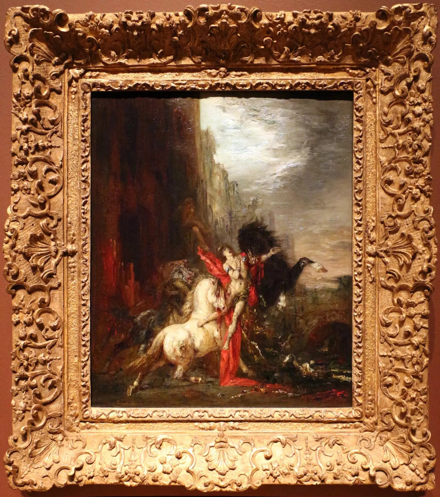 Diomedes devorado por sus caballos - Gustave Moreau
