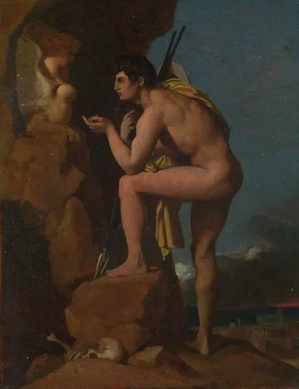 Edipo y la Esfinge - Jean-Auguste-Dominique Ingres