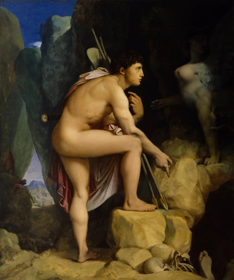 Edipo y la Esfinge - Jean-Auguste-Dominique Ingres