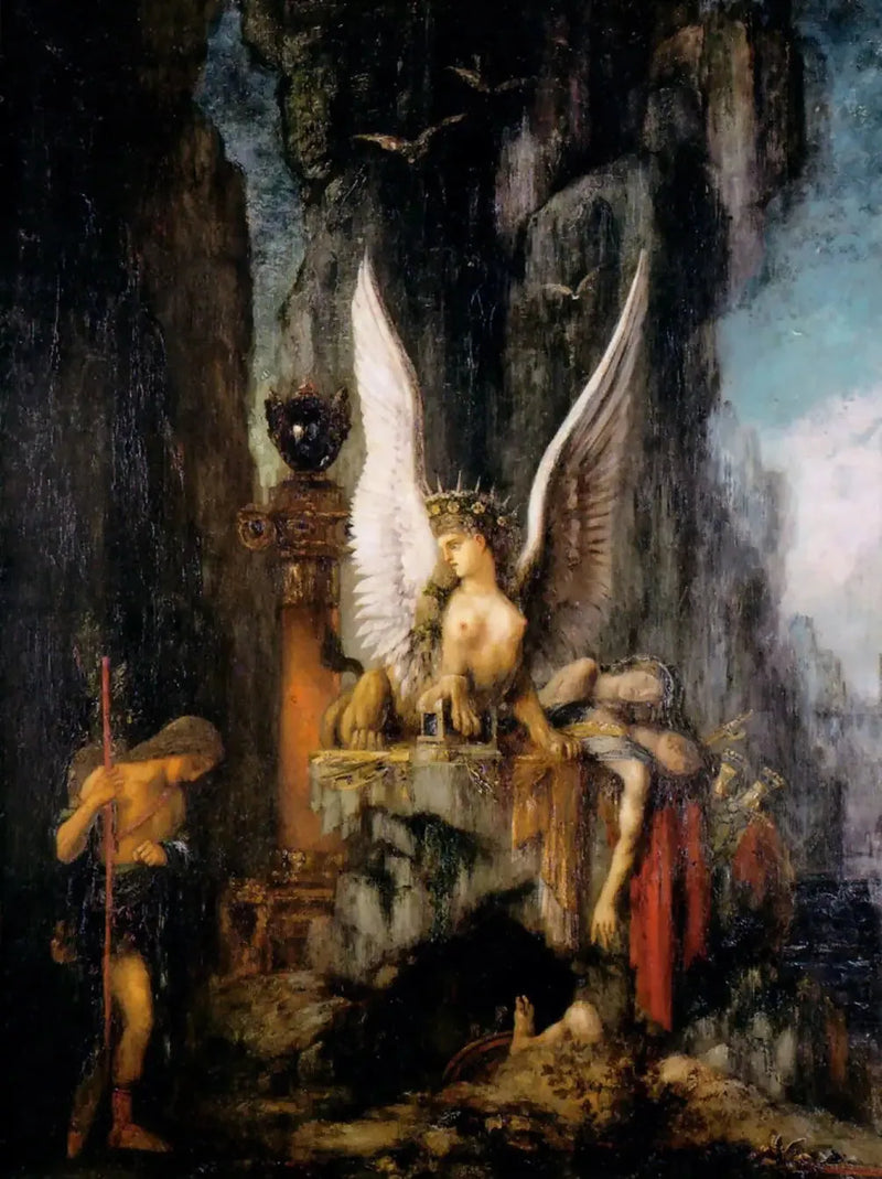 Edipo viajero - Gustave Moreau