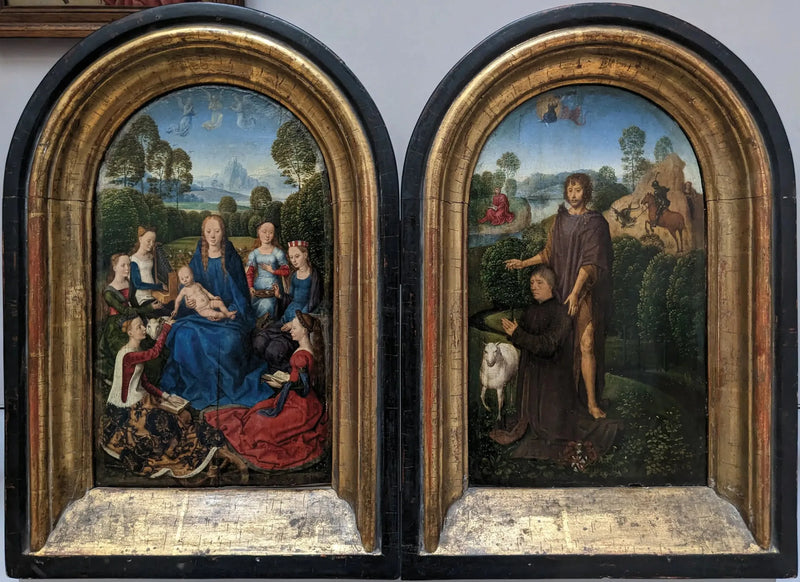 díptico de Jean du Cellier - Hans Memling