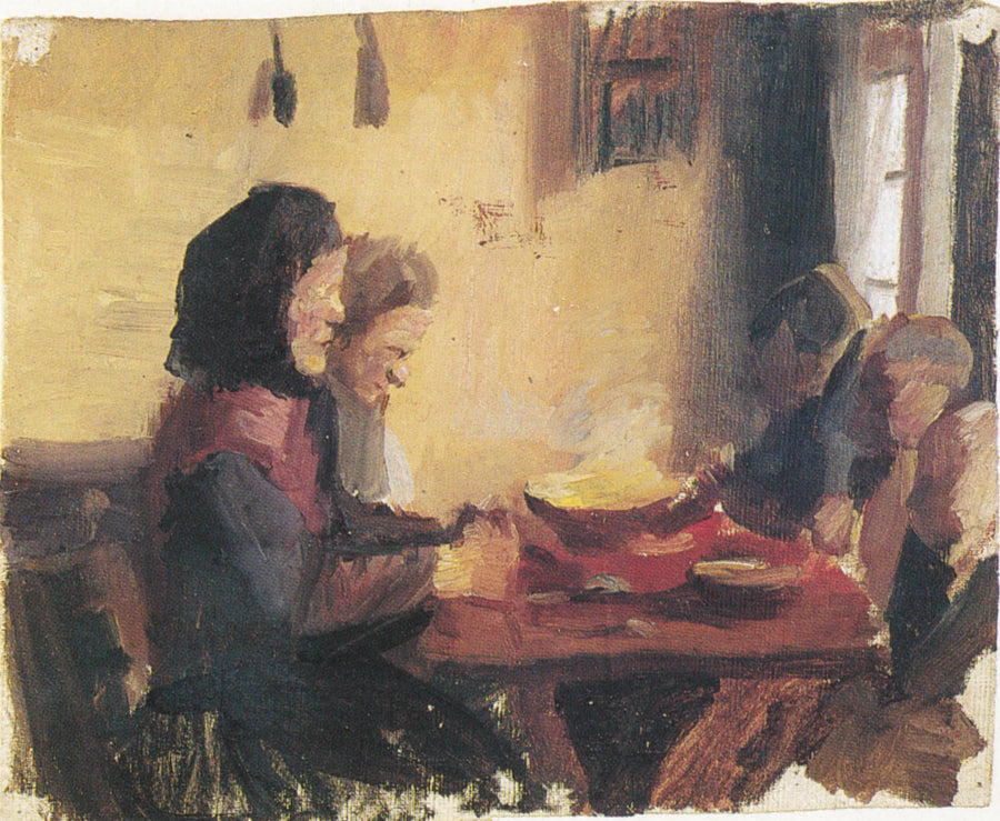 Dar gracias (HAF3069) - Anna Ancher