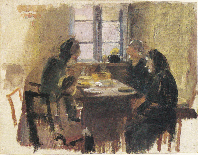Dar gracias (HAF3074) - Anna Ancher
