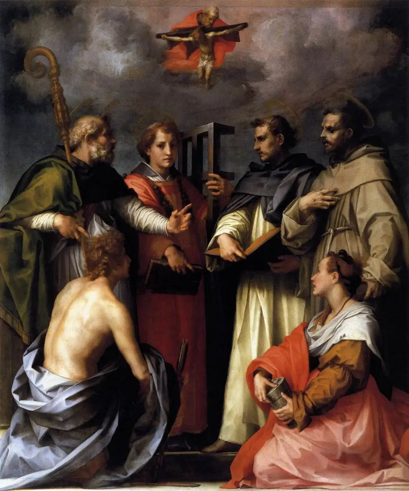Disputa sobre la Trinidad - Andrea del Sarto