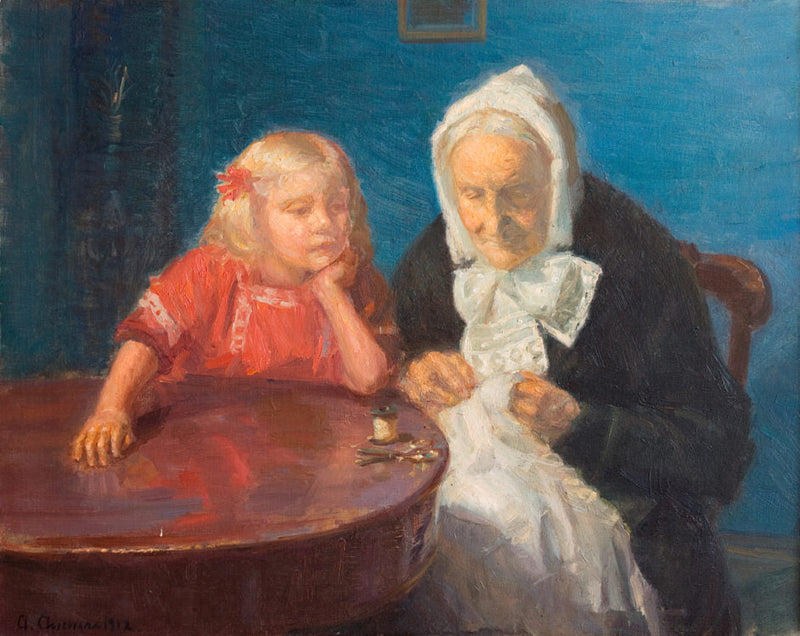 Abuela entretenida - Anna Ancher