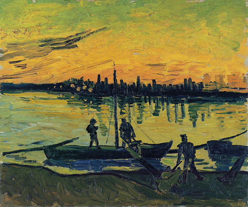 Los muelles en Arles - Vincent van Gogh
