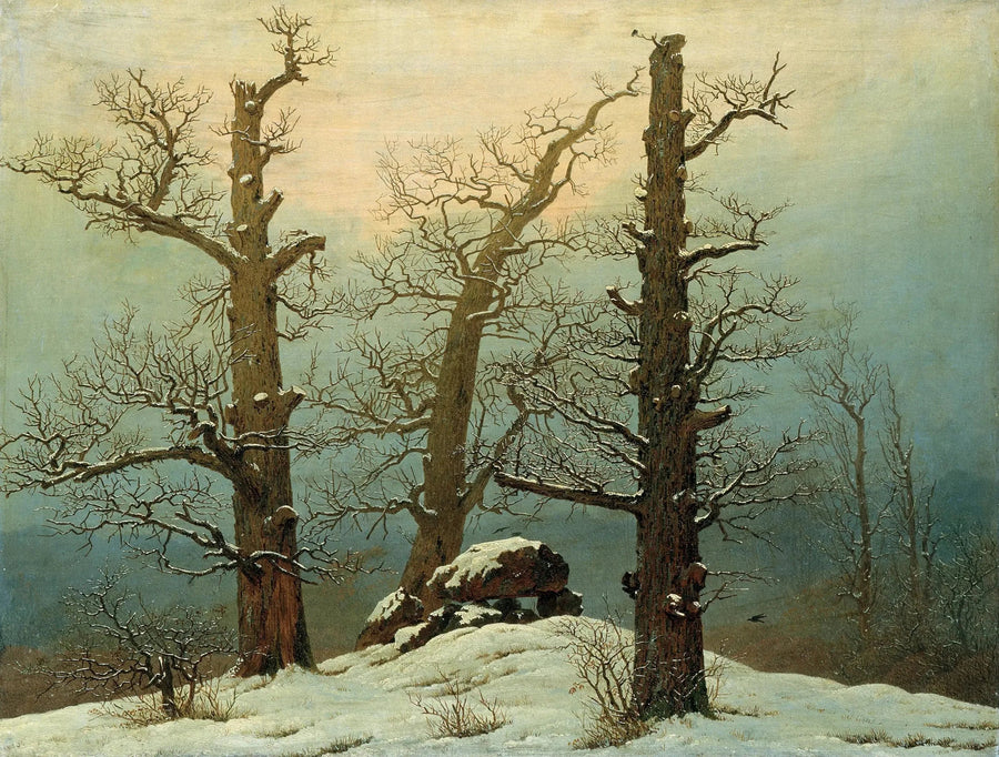 Dólmen bajo la nieve - Caspar David Friedrich