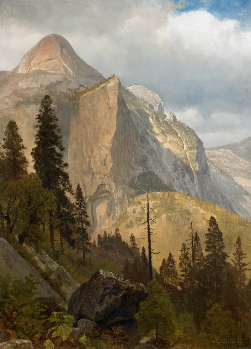 Cúpula Norte, valle de Yosemite - Albert Bierstadt