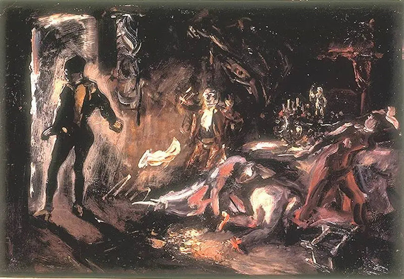 Don Juan encuentra al invitado de piedra - Max Slevogt