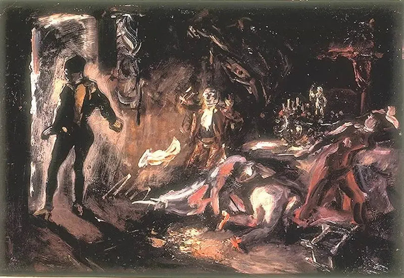 Don Juan encuentra al invitado de piedra - Max Slevogt