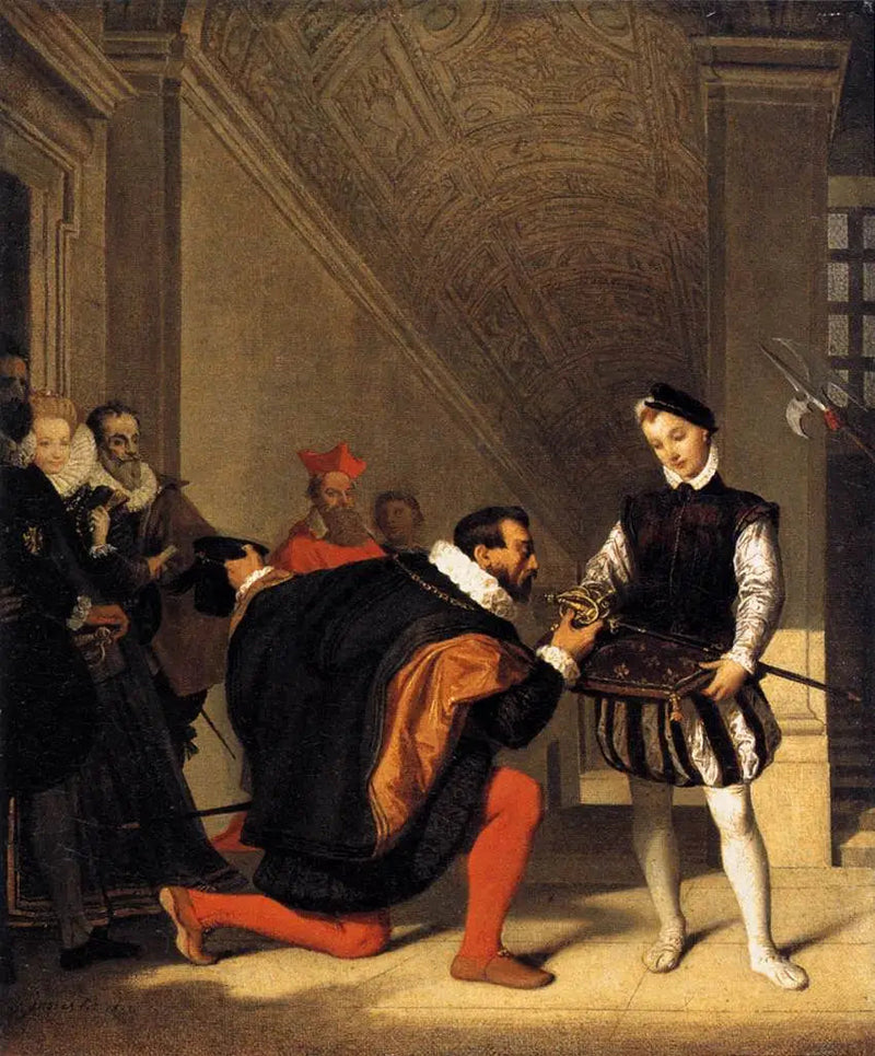 Don Pedro de Tolède besando la espada de Enrique IV - Jean-Auguste-Dominique Ingres