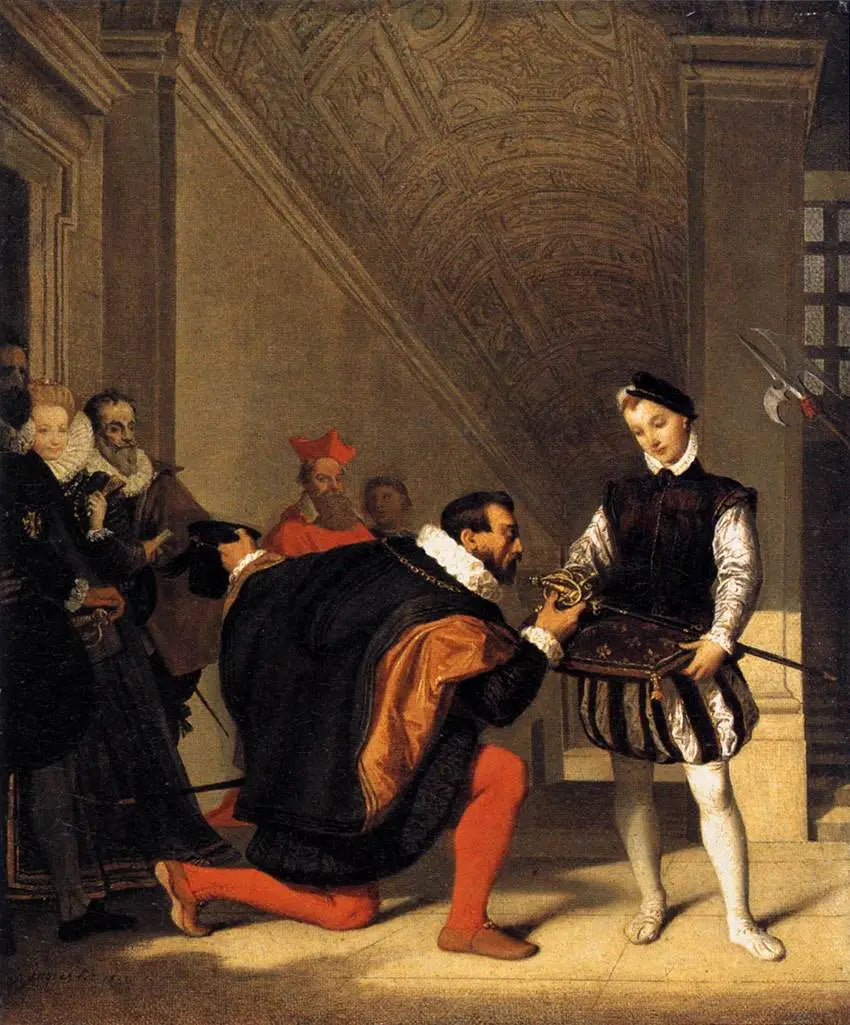 Don Pedro de Tolède besando la espada de Enrique IV - Jean-Auguste-Dominique Ingres