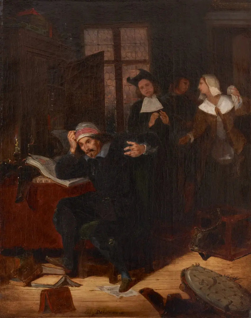 Don Quijote en su biblioteca - Eugène Delacroix
