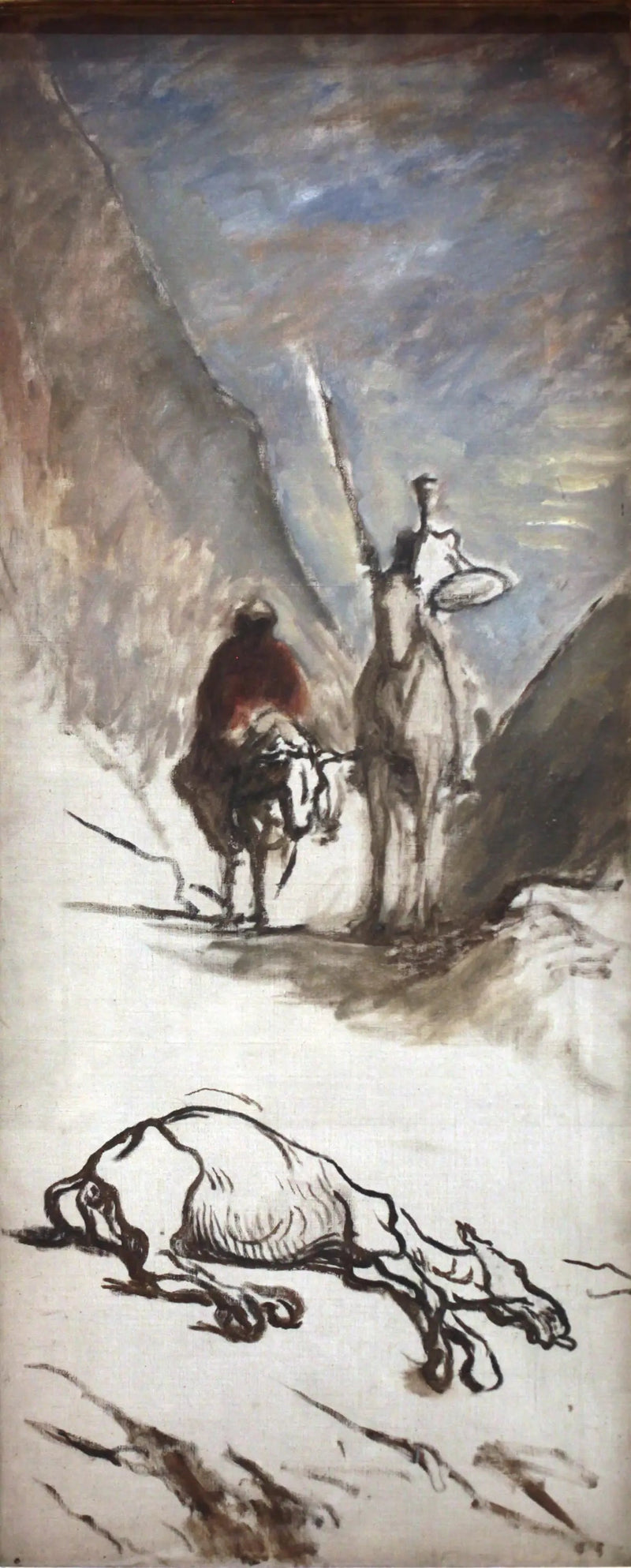 Don Quijote y la mula muerta - Honoré Daumier
