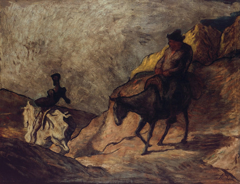 Don Quijote y Sancho Panza - Honoré Daumier