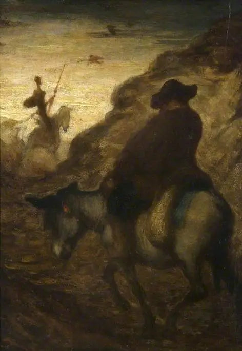 Don Quijote y Sancho Panza - Honoré Daumier