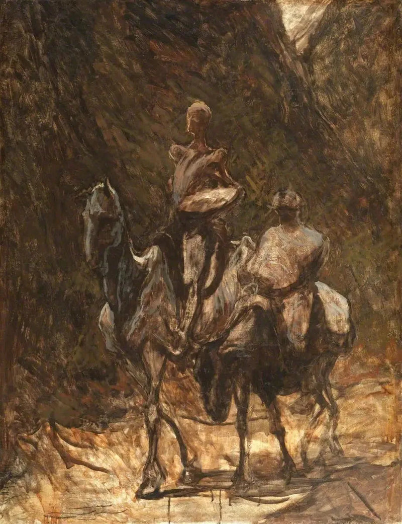 Don Quijote y Sancho Panza - Honoré Daumier