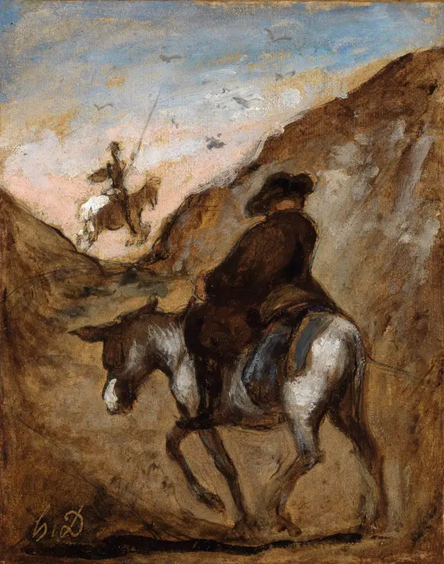 Don Quijote y Sancho Panza - Honoré Daumier