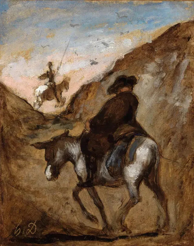 Don Quijote y Sancho Panza - Honoré Daumier
