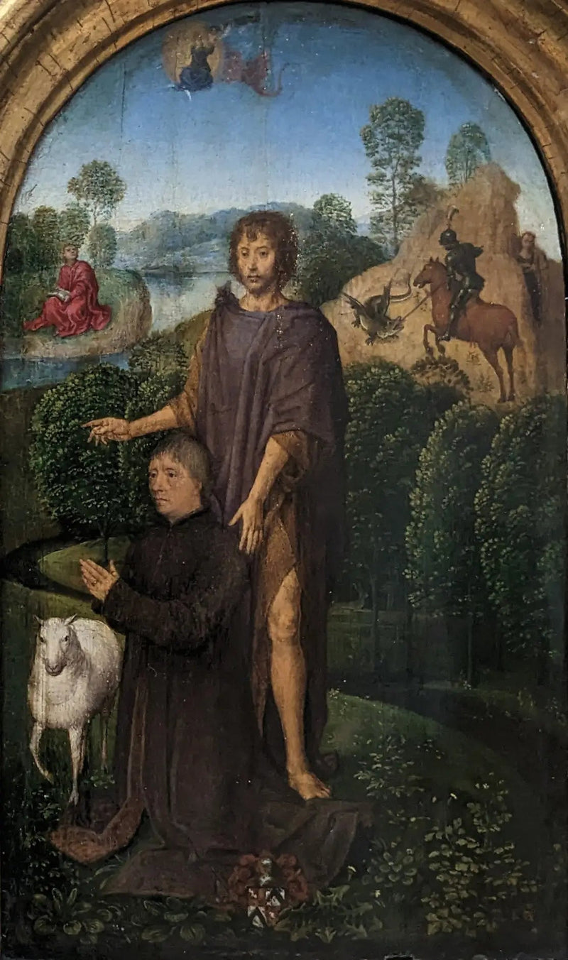 Donador presentado por san Juan Bautista - Hans Memling