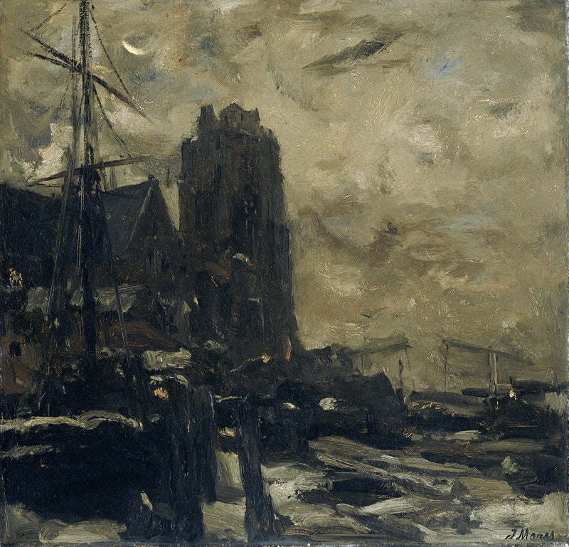 Dordrecht la nuit - Jacob Maris