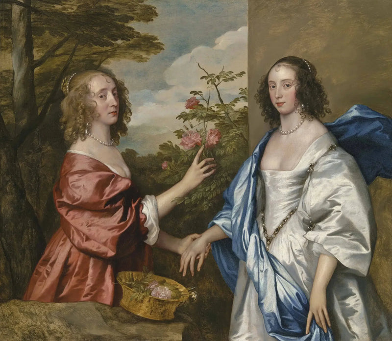 Doble retrato de Anne, condesa de Manchester, y de su hija Anne Cavendish, Lady Rich - Antoine van Dyck