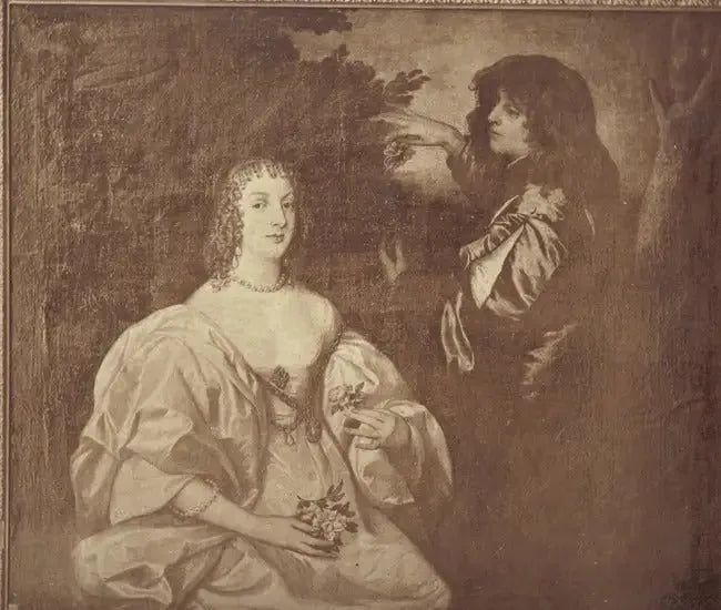 Doble retrato de Anne Sophia, condesa de Carnarvon (-1695), con su hermano Philip Herbert, 5º conde de Pembroke, 2º conde de Montgomery (1621-1669) - Antoine van Dyck