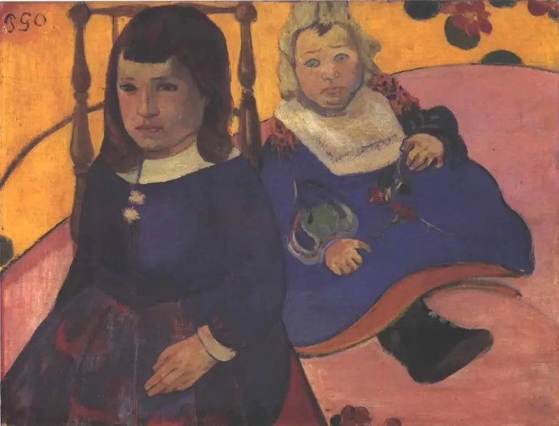 Doble retrato de niños - Paul Gauguin