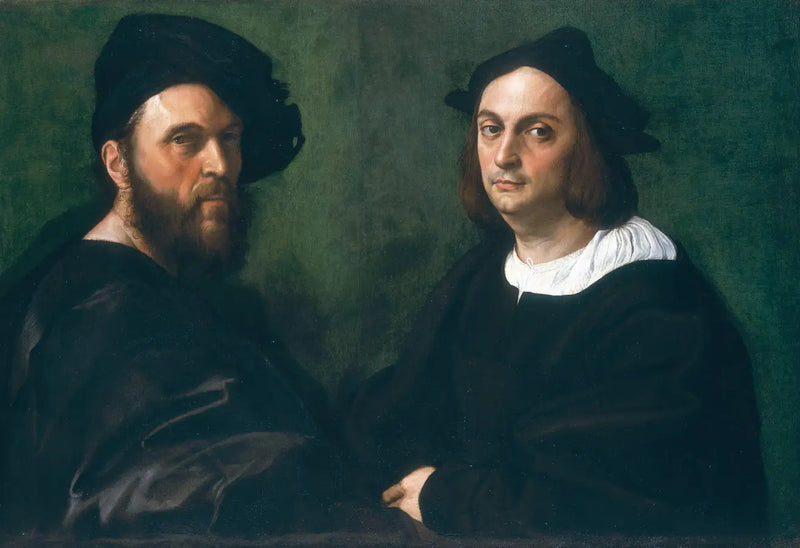 Doble retrato de Andrea Navagero y Agostino Beazzano - Rafael Sanzio