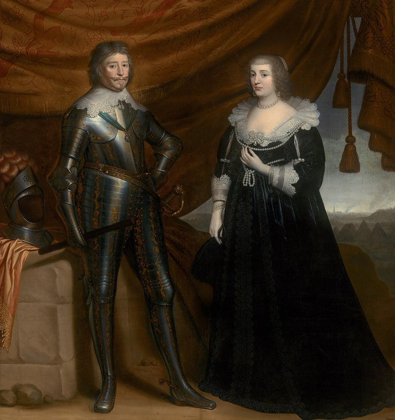 Doble retrato de Frederik Hendrik (1584-1647) y de Amalia de Solms-Braunfels (1602-1675) - Gerrit van Honthorst