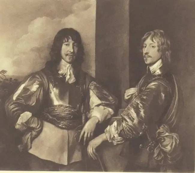 Doble retrato de Mountjoy Blount, primer conde de Newport (-1666) y de George, Lord Goring (1608-1657) - Antoine van Dyck