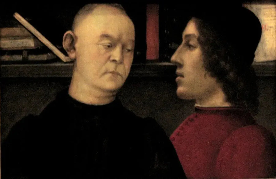 Doble retrato de Piero del Pugliese y Filippino Lippi - Filippino Lippi