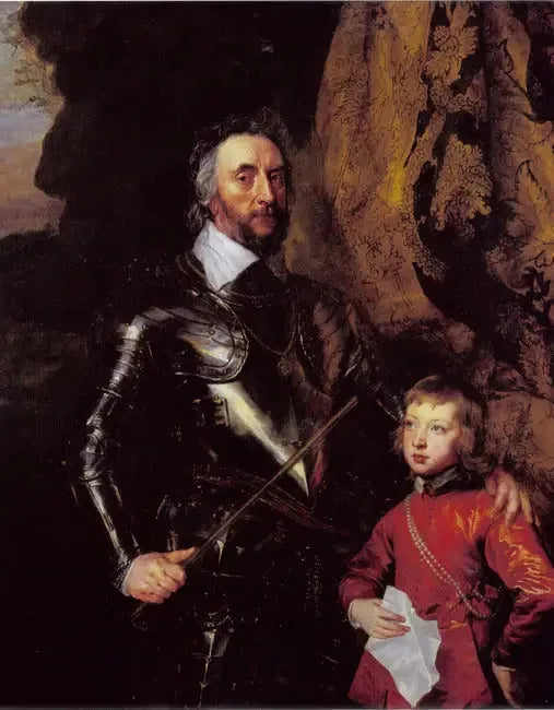 Doble retrato de Thomas Howard, 21º conde de Arundel (1585-1646) con su nieto, Thomas Howard, más tarde 22º conde de Arundel y 5º duque de Norfolk - Antoine van Dyck