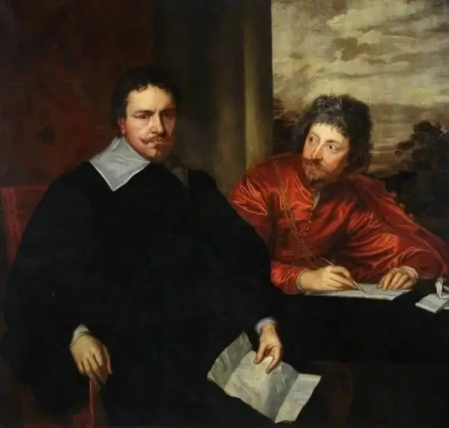Doble retrato de Thomas Wentworth, primer conde de Strafford (1593-1641), con su secretario Sir Philip Mainwaring (1589-1661) - Antoine van Dyck
