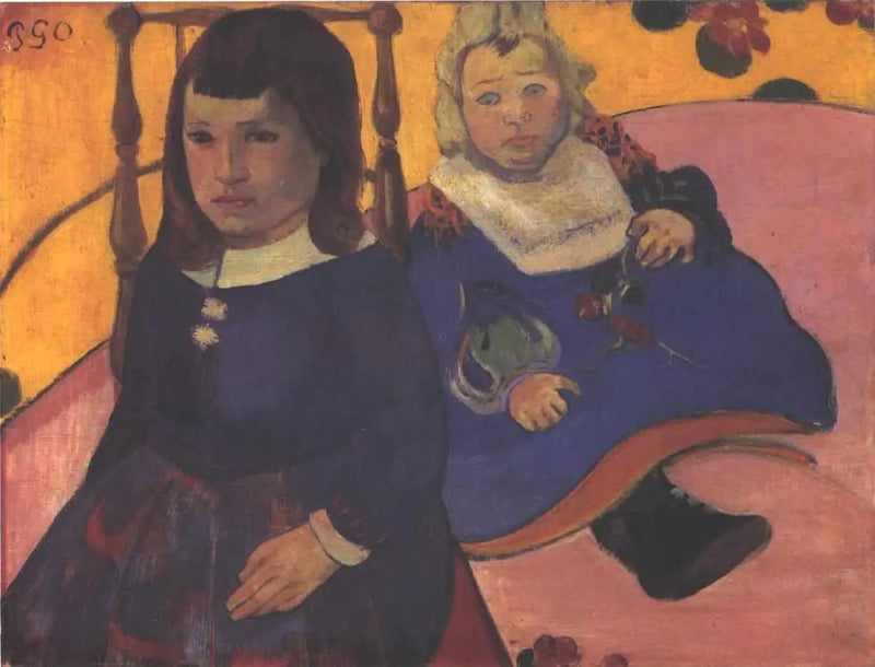 Doble retrato de niños - Paul Gauguin