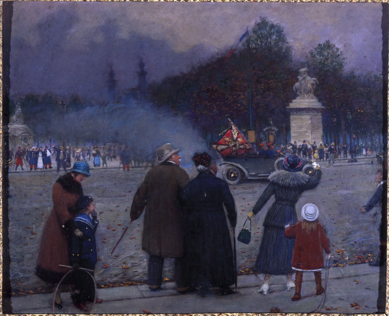 Bandera alemana portada en los Invalides - Jean Béraud