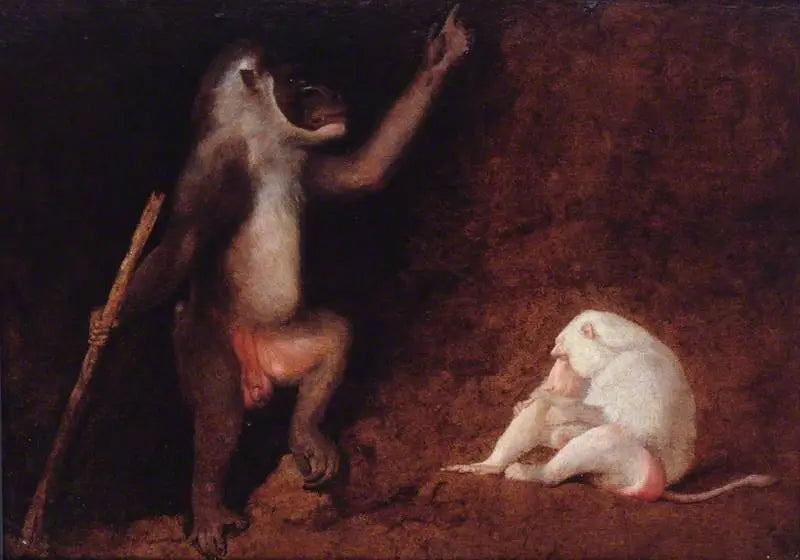 Taladro y babuino albino - George Stubbs