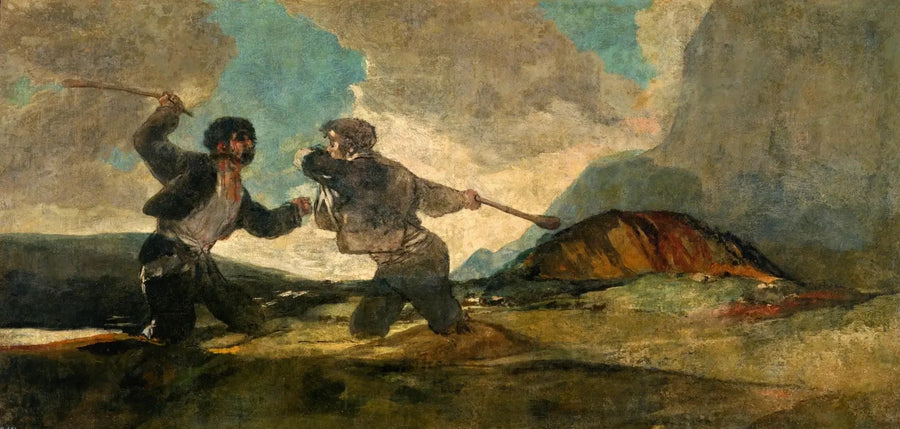 Duelo con garrote - Francisco de Goya