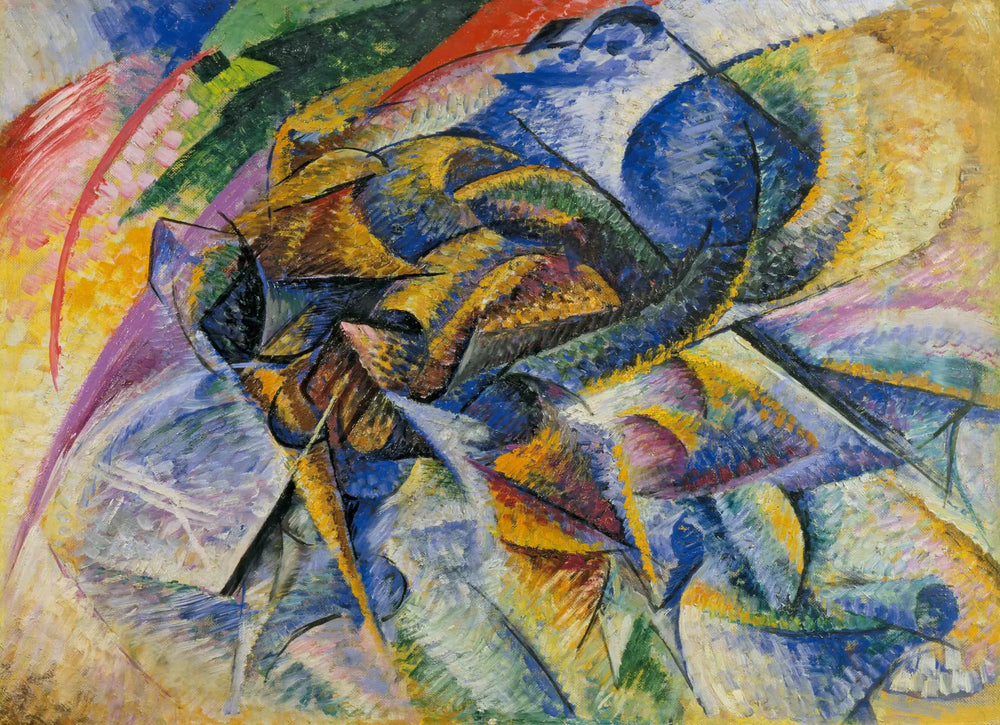 Dynamisme d'un cycliste - Umberto Boccioni image 1 copie peinte à la main à l’huile