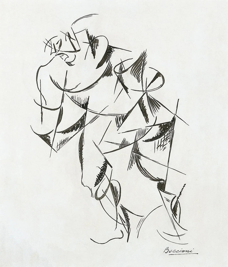 Dinamismo del cuerpo humano: Boxeador - Umberto Boccioni