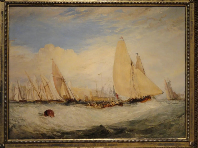 Castillo de East Cowes, la residencia de J. Nash, Esq., la regata navegando contra el viento - J. M. W. Turner