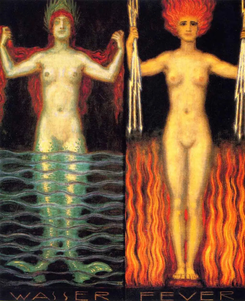 Agua y Fuego - Franz Von Stuck