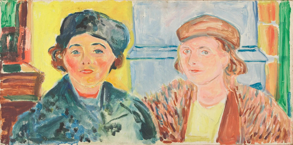 Ebba Ridderstad et Marika Pauli - Edvard Munch image 1 copie de tableau peinte à la main