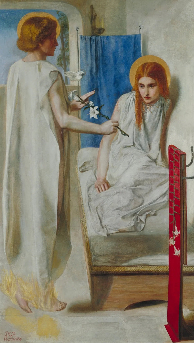 Ecce La Virgen María - Dante Gabriel Rossetti