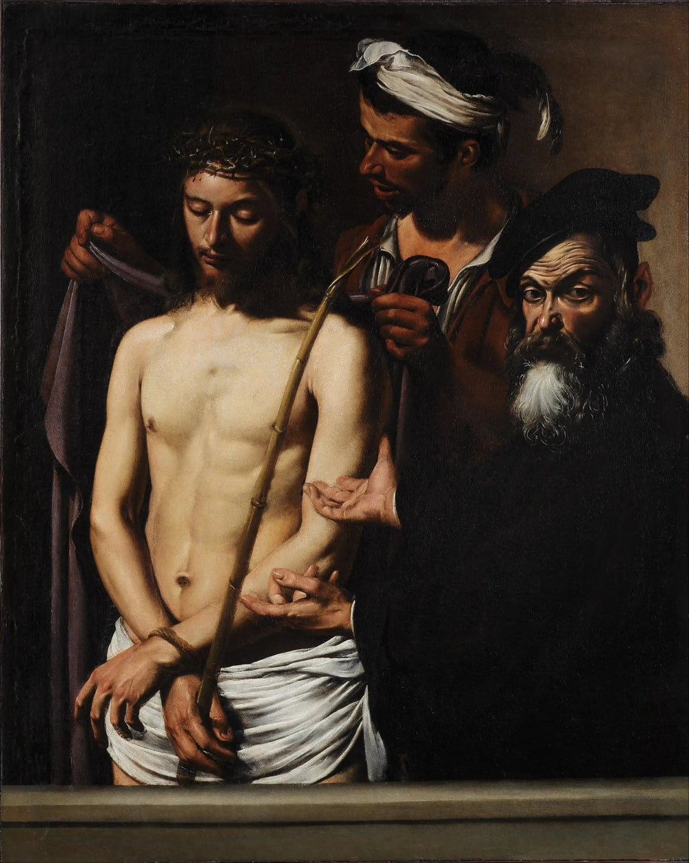 Ecce Homo - Le Caravage image 1 copie peinte à la main à l’huile
