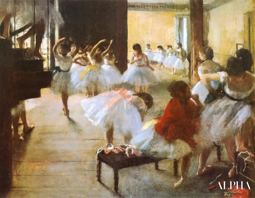 École de ballet - Edgar Degas - Reproductions de tableaux et peintures haut de gamme